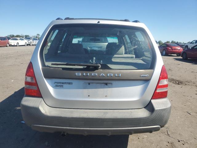 JF1SG63664H744285 - 2004 SUBARU FORESTER 2.5X SILVER photo 6