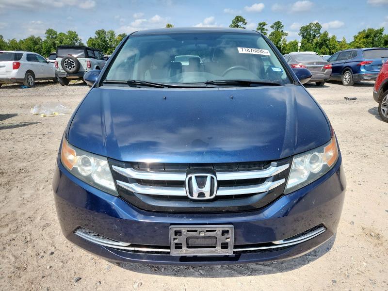 5FNRL5H46EB085616 - 2014 HONDA ODYSSEY EX BLUE photo 5