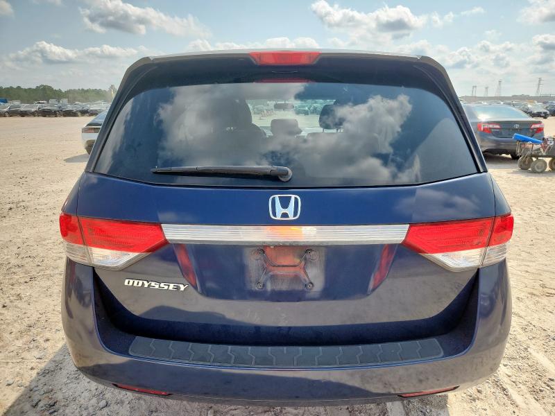 5FNRL5H46EB085616 - 2014 HONDA ODYSSEY EX BLUE photo 6