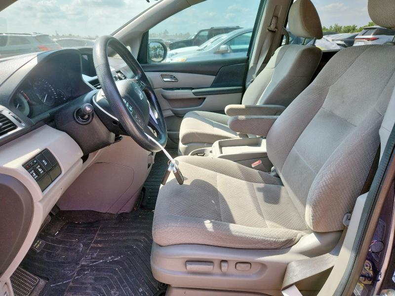 5FNRL5H46EB085616 - 2014 HONDA ODYSSEY EX BLUE photo 7