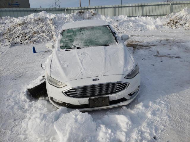 3FA6P0K92HR146905 - 2017 FORD FUSION TITANIUM WHITE photo 5