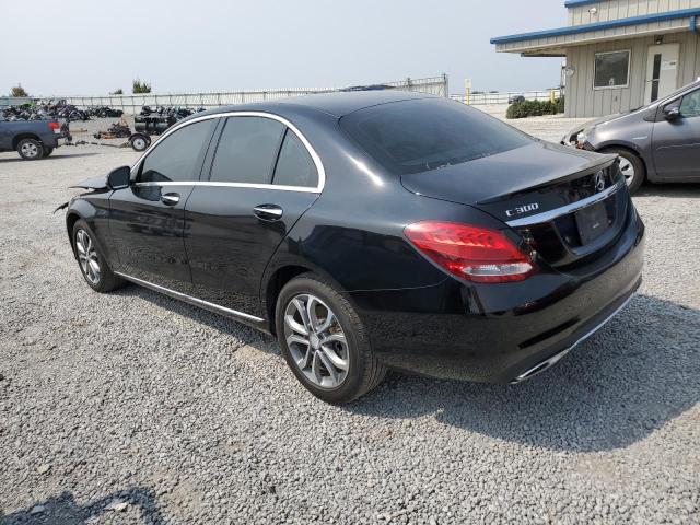 55SWF4KB7GU120371 - 2016 MERCEDES-BENZ C 300 4MATIC BLACK photo 2