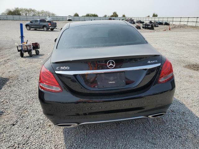 55SWF4KB7GU120371 - 2016 MERCEDES-BENZ C 300 4MATIC BLACK photo 6