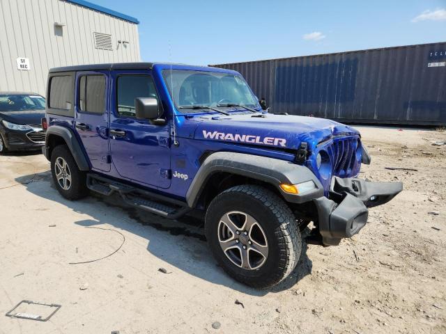 1C4HJXDN9LW105894 - 2020 JEEP WRANGLER UNLIMITED SPORT BLUE photo 4