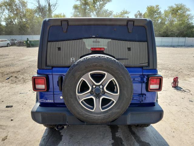 1C4HJXDN9LW105894 - 2020 JEEP WRANGLER UNLIMITED SPORT BLUE photo 6