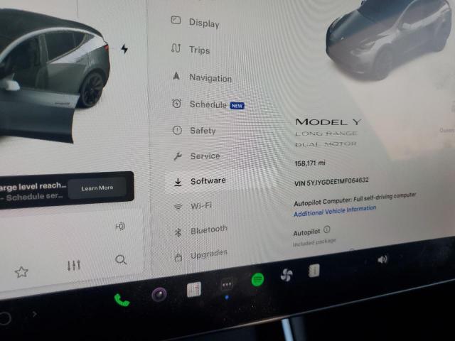 5YJYGDEE1MF064632 - 2021 TESLA MODEL Y GRAY photo 9