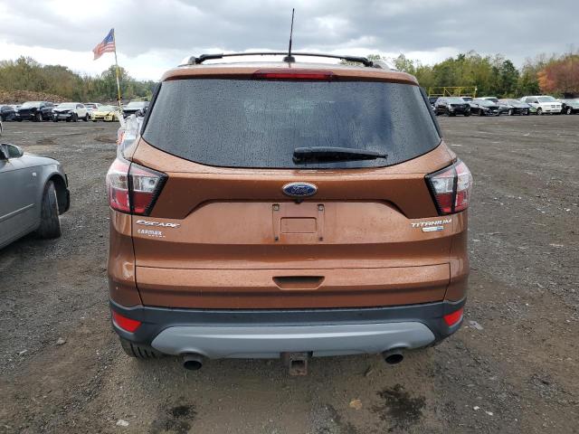 1FMCU9J92HUD06636 - 2017 FORD ESCAPE TITANIUM ORANGE photo 6