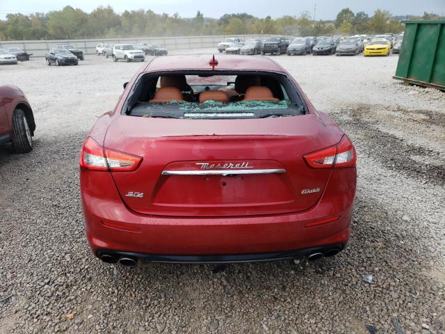 ZAM57YTA6J1270832 - 2018 MASERATI GHIBLI S RED photo 6