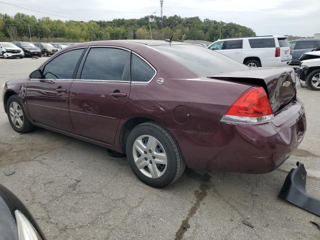 2G1WB58K379308196 - 2007 CHEVROLET IMPALA LS MAROON photo 2