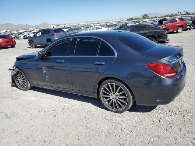 55SWF4KBXFU007528 - 2015 MERCEDES-BENZ C 300 4MATIC GRAY photo 2