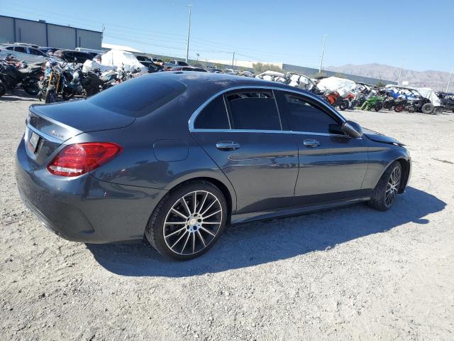 55SWF4KBXFU007528 - 2015 MERCEDES-BENZ C 300 4MATIC GRAY photo 3