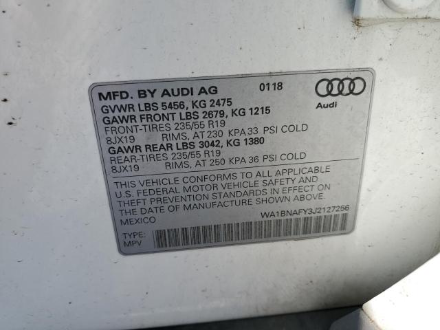 WA1BNAFY3J2127256 - 2018 AUDI Q5 PREMIUM PLUS WHITE photo 14