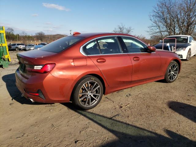 WBA5R7C58KFH31416 - 2019 BMW 330XI Помаранчевий фото 3