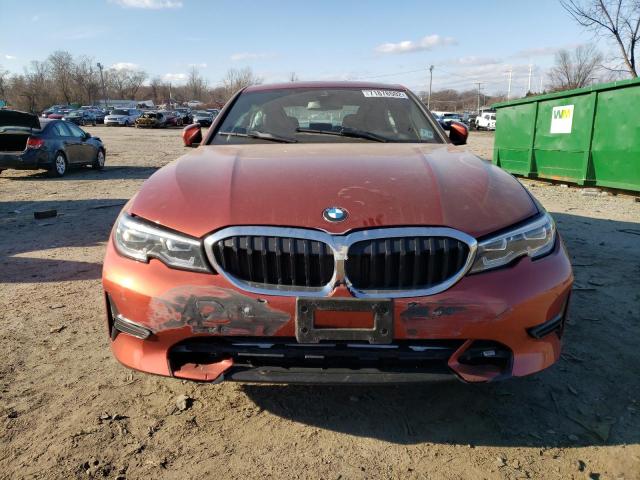 WBA5R7C58KFH31416 - 2019 BMW 330XI ORANGE photo 5