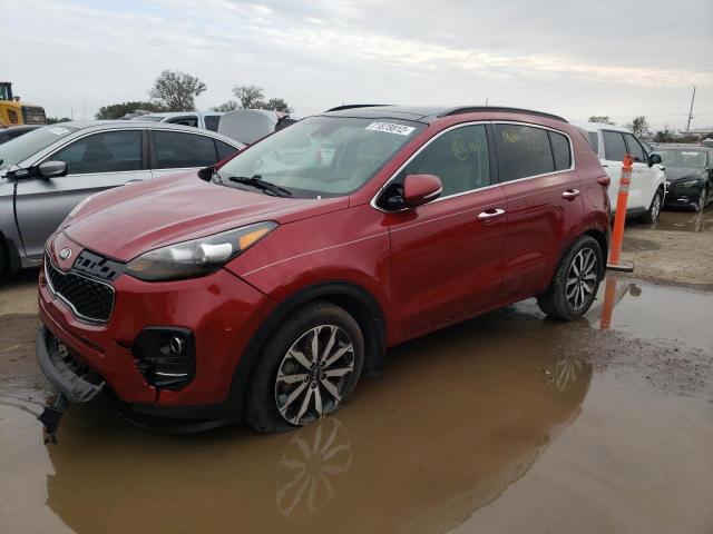 KNDPN3AC1J7394448 - 2018 KIA SPORTAGE EX RED photo 1