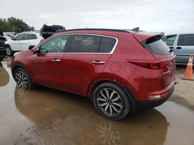 KNDPN3AC1J7394448 - 2018 KIA SPORTAGE EX RED photo 2