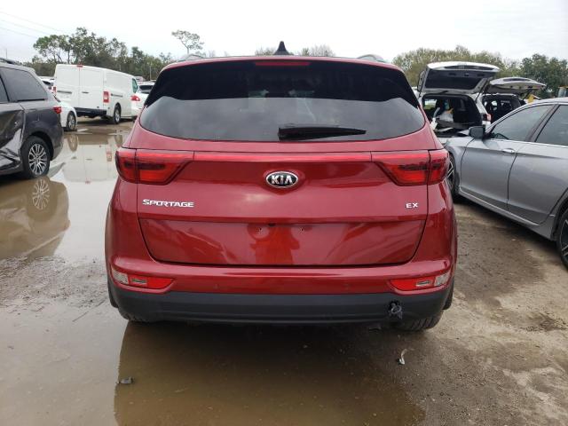 KNDPN3AC1J7394448 - 2018 KIA SPORTAGE EX RED photo 6