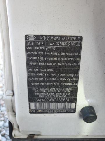 SALAG2V68GA829534 - 2016 LAND ROVER LR4 HSE WHITE photo 12