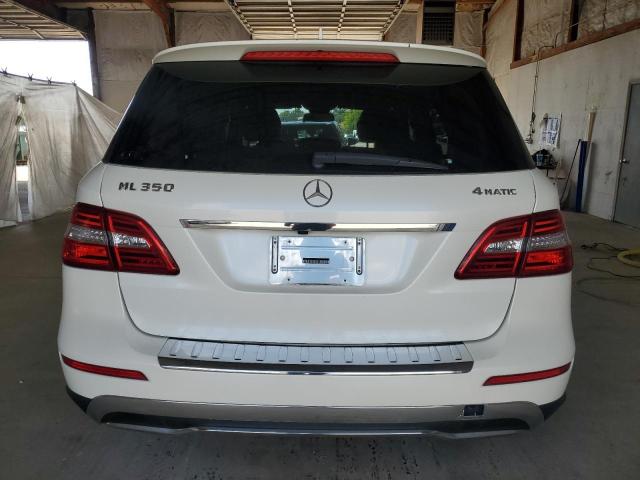 4JGDA5HBXDA115167 - 2013 MERCEDES-BENZ ML 350 4MATIC WHITE photo 6