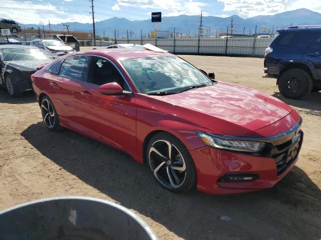 1HGCV1F34JA131371 - 2018 HONDA ACCORD SPORT أحمر صورة 4