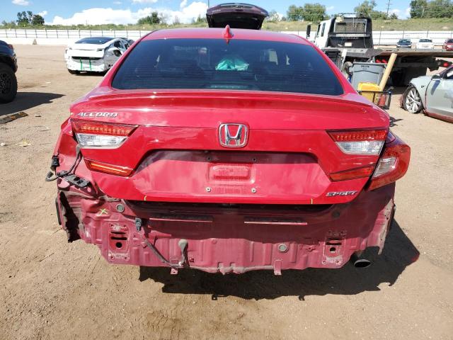 1HGCV1F34JA131371 - 2018 HONDA ACCORD SPORT أحمر صورة 6