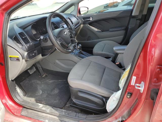 KNAFX4A64E5235167 - 2014 KIA FORTE LX RED photo 7