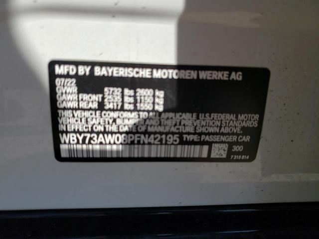 WBY73AW08PFN42195 - 2023 BMW I4 EDRIVE4 WHITE photo 12