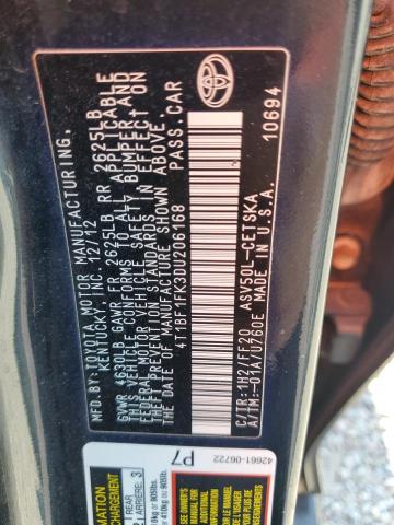 4T1BF1FK3DU206168 - 2013 TOYOTA CAMRY L BLACK photo 13