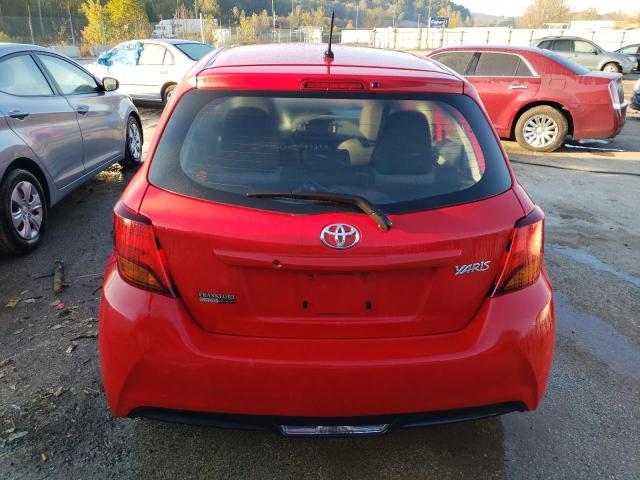 VNKKTUD33FA036092 - 2015 TOYOTA YARIS RED photo 6