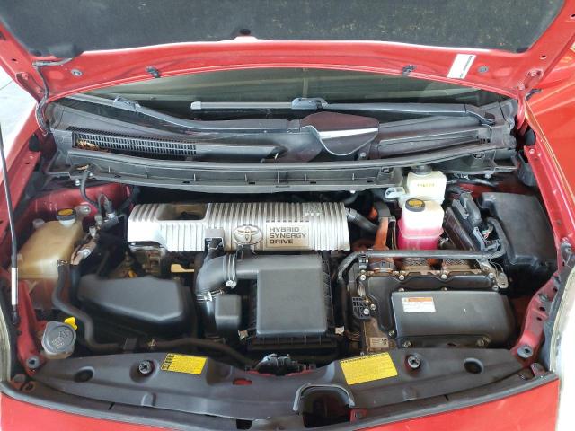 JTDKN3DUXD1725503 - 2013 TOYOTA PRIUS RED photo 11