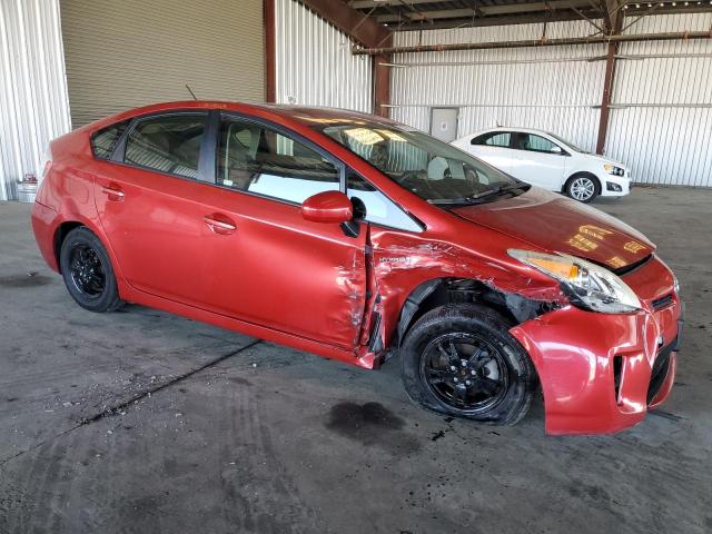 JTDKN3DUXD1725503 - 2013 TOYOTA PRIUS RED photo 4