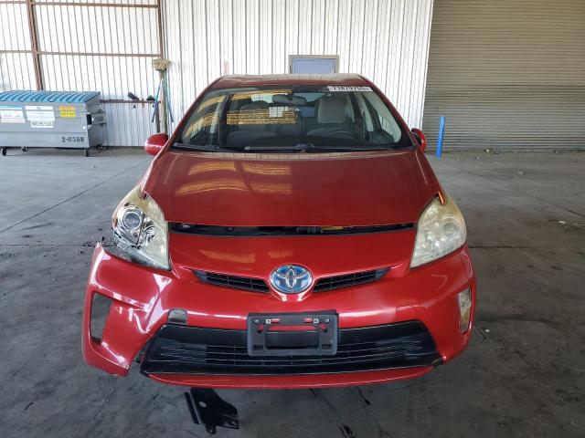JTDKN3DUXD1725503 - 2013 TOYOTA PRIUS RED photo 5