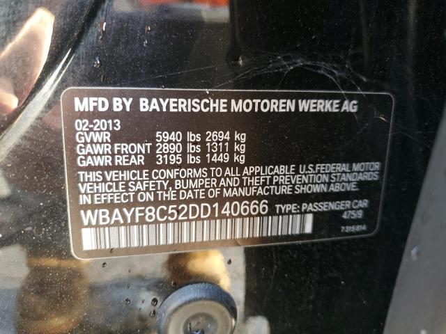 WBAYF8C52DD140666 - 2013 BMW 750 LXI BLACK photo 12