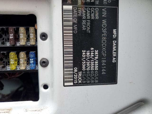 WD3PE8DDXGP184144 - 2016 MERCEDES-BENZ SPRINTER 2500 Weiß Foto 13
