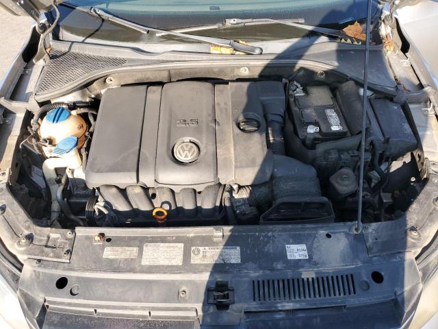 1VWBP7A31DC024122 - 2013 VOLKSWAGEN PASSAT SE ვერცხლისფერი ფოტო 11