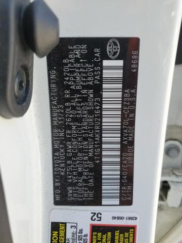 4T1G11AKXRU216473 - 2024 TOYOTA CAMRY SE NIGHT SHADE WHITE photo 13