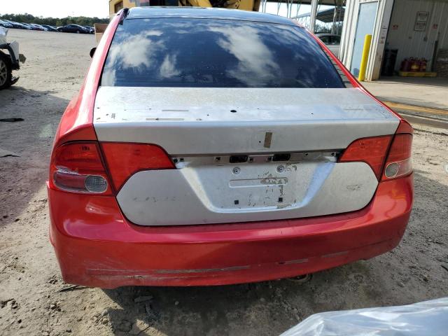 2HGFA55508H711912 - 2008 HONDA CIVIC SI RED photo 6