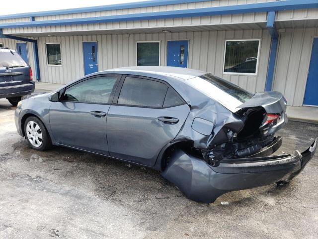 2T1BURHE0EC117592 - 2014 TOYOTA COROLLA L GRAY photo 2