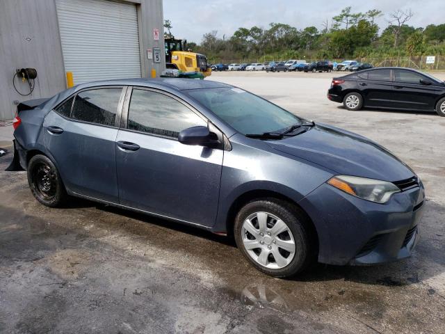 2T1BURHE0EC117592 - 2014 TOYOTA COROLLA L GRAY photo 4