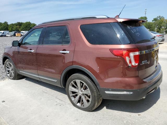 1FM5K8F87JGB55712 - 2018 FORD EXPLORER LIMITED BROWN photo 2