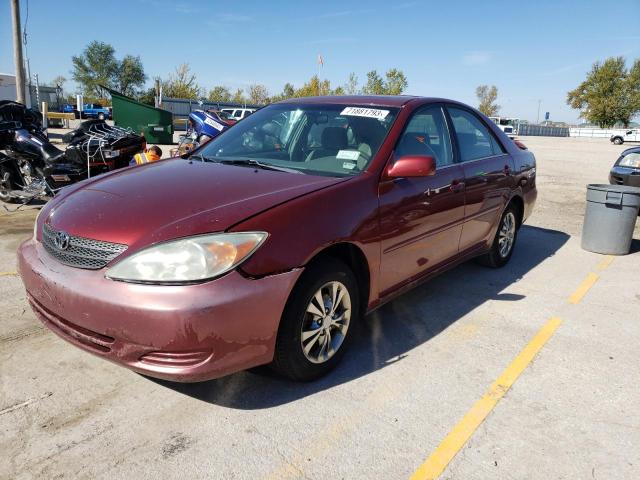4T1BE32K84U276253 - 2004 TOYOTA CAMRY LE RED photo 1