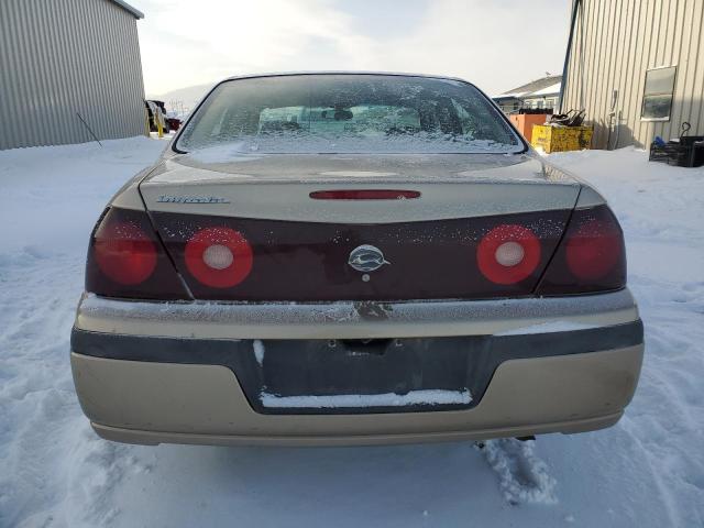 2G1WF52E049201237 - 2004 CHEVROLET IMPALA TAN photo 6