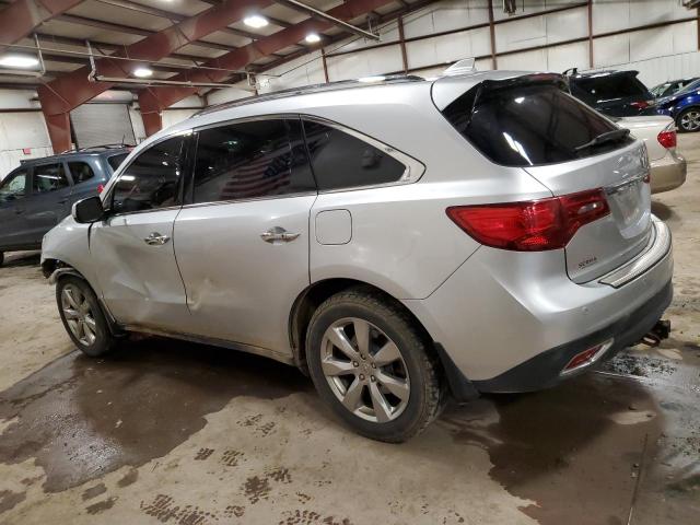 5FRYD4H81FB007864 - 2015 ACURA MDX ADVANCE SILVER photo 2