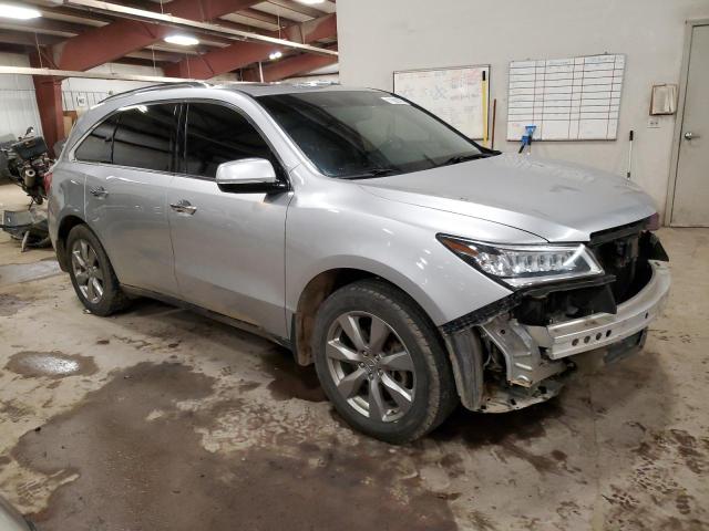 5FRYD4H81FB007864 - 2015 ACURA MDX ADVANCE SILVER photo 4