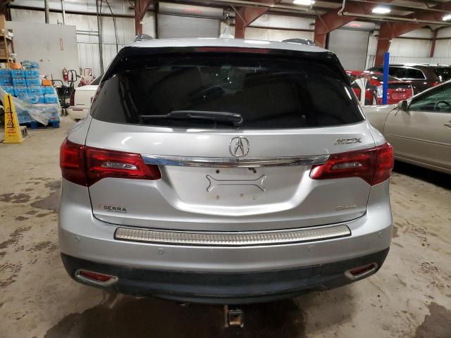 5FRYD4H81FB007864 - 2015 ACURA MDX ADVANCE SILVER photo 6