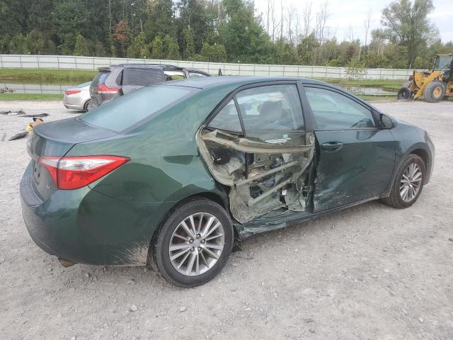 2T1BURHE3EC079856 - 2014 TOYOTA COROLLA L GREEN photo 3