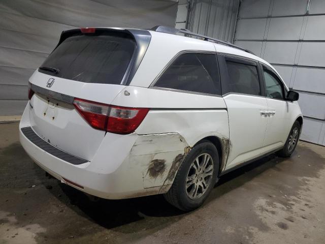 5FNRL5H69CB038515 - 2012 HONDA ODYSSEY EXL WHITE photo 3