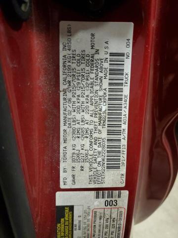 5TETX22N96Z228035 - 2006 TOYOTA TACOMA ACCESS CAB BURGUNDY photo 13