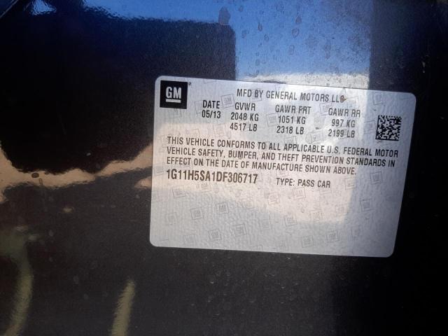 1G11H5SA1DF306717 - 2013 CHEVROLET MALIBU LTZ رمادي صورة 12