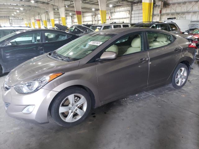 5NPDH4AE3CH127036 - 2012 HYUNDAI ELANTRA GLS BROWN photo 1